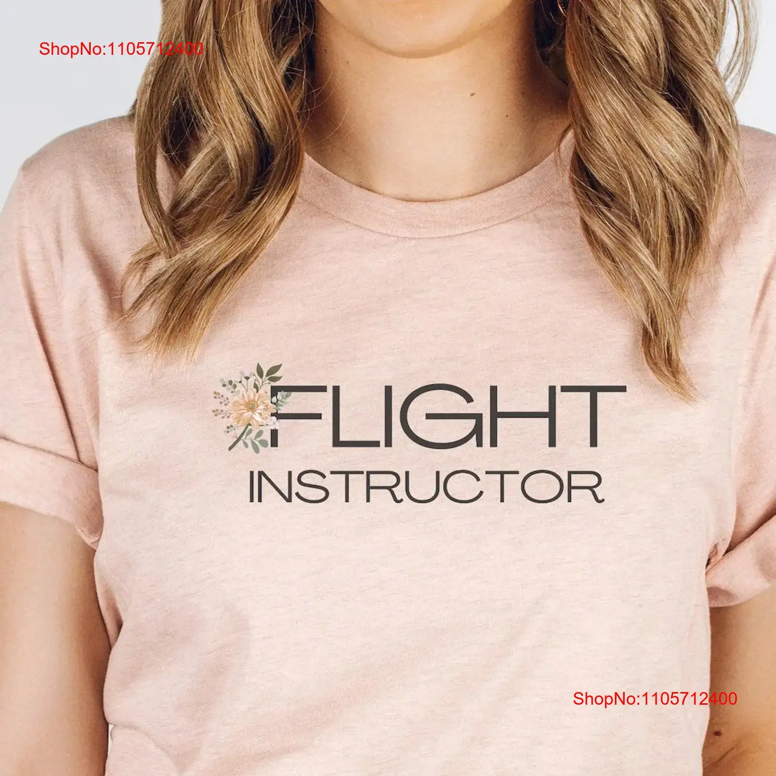 Commercial Shirt Printing - Koszulka dla instruktorki lotnictwa z motywem
