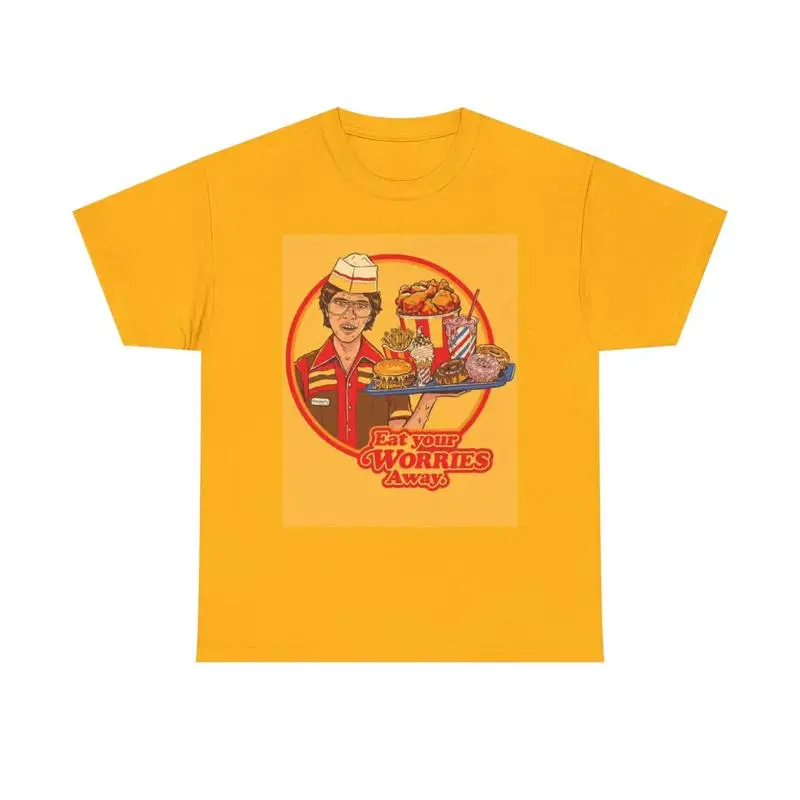 Commercial Shirt Printing - Koszulka Eat Your Worries - Zabawna