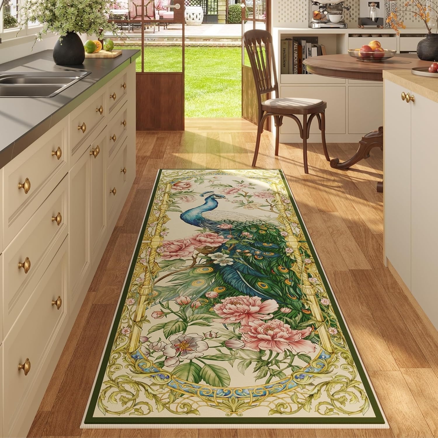 Printing On Commercial - Dywanik do przedpokoju, zwierzęcy, kwiatowy wzór,