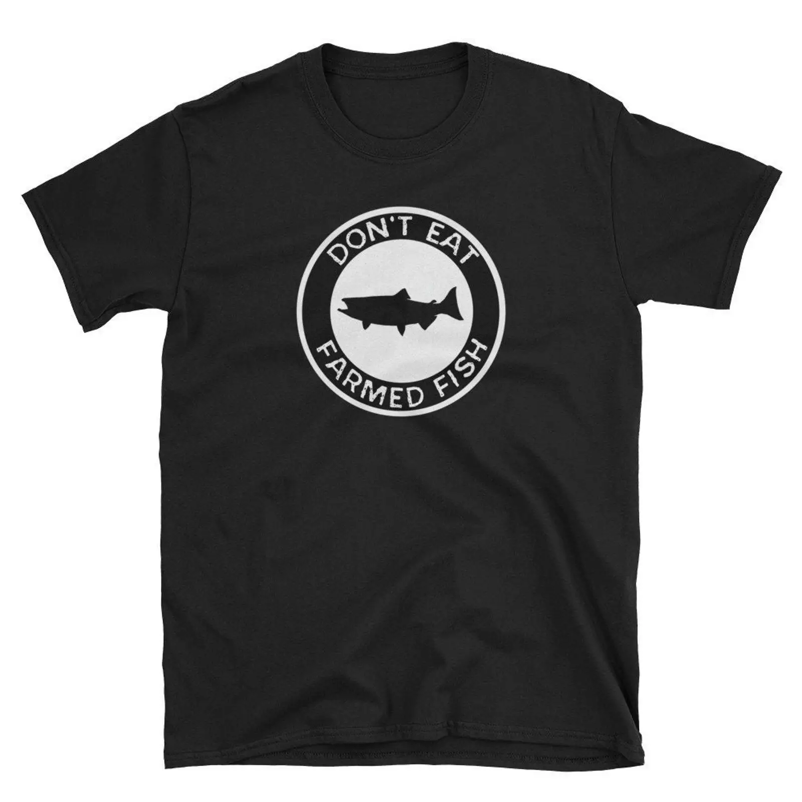 Commercial Shirt Printing - Nie Jedz Ryb Hodowlanych Śmieszna Koszulka