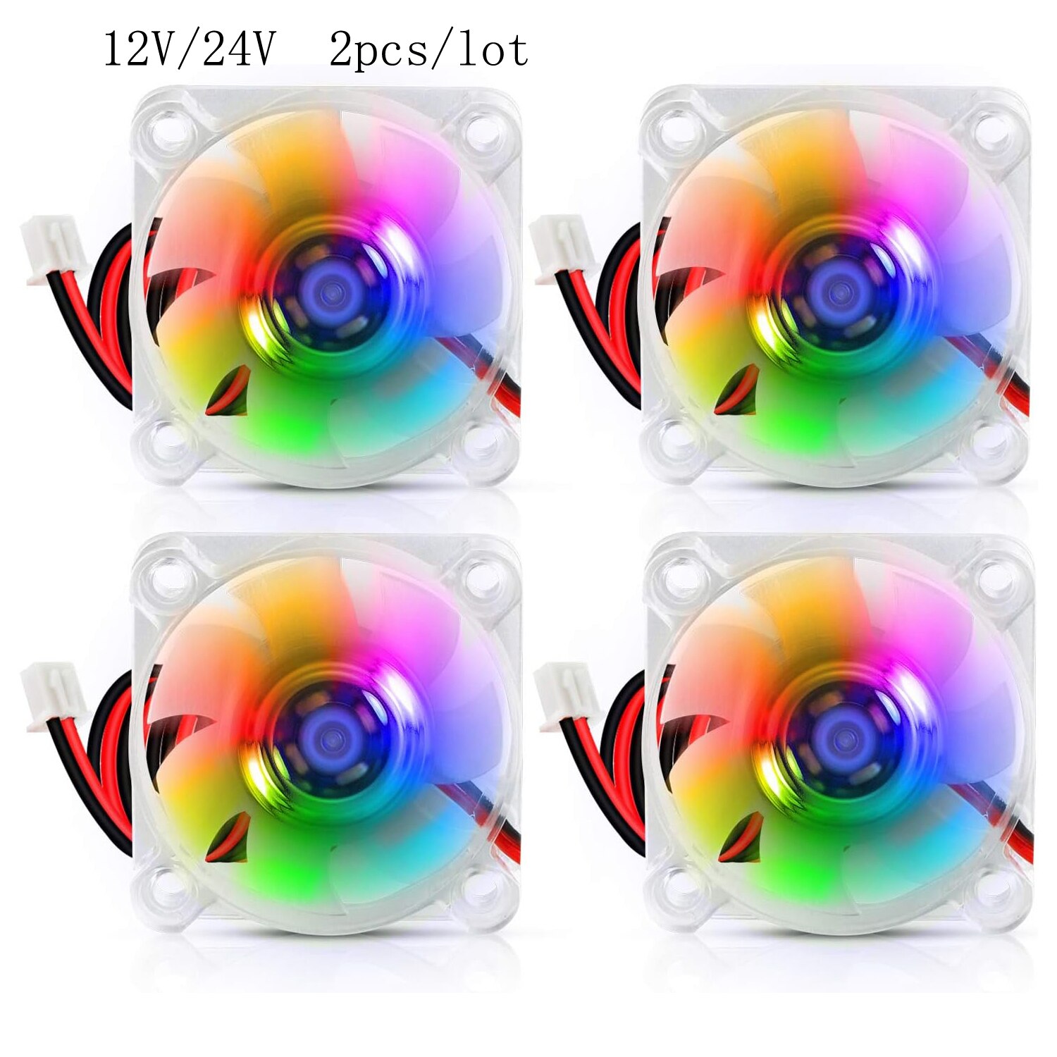 2szt 40mm RGB Fan 12V 24V Ende – Creality Printer K1 recenzja i cena