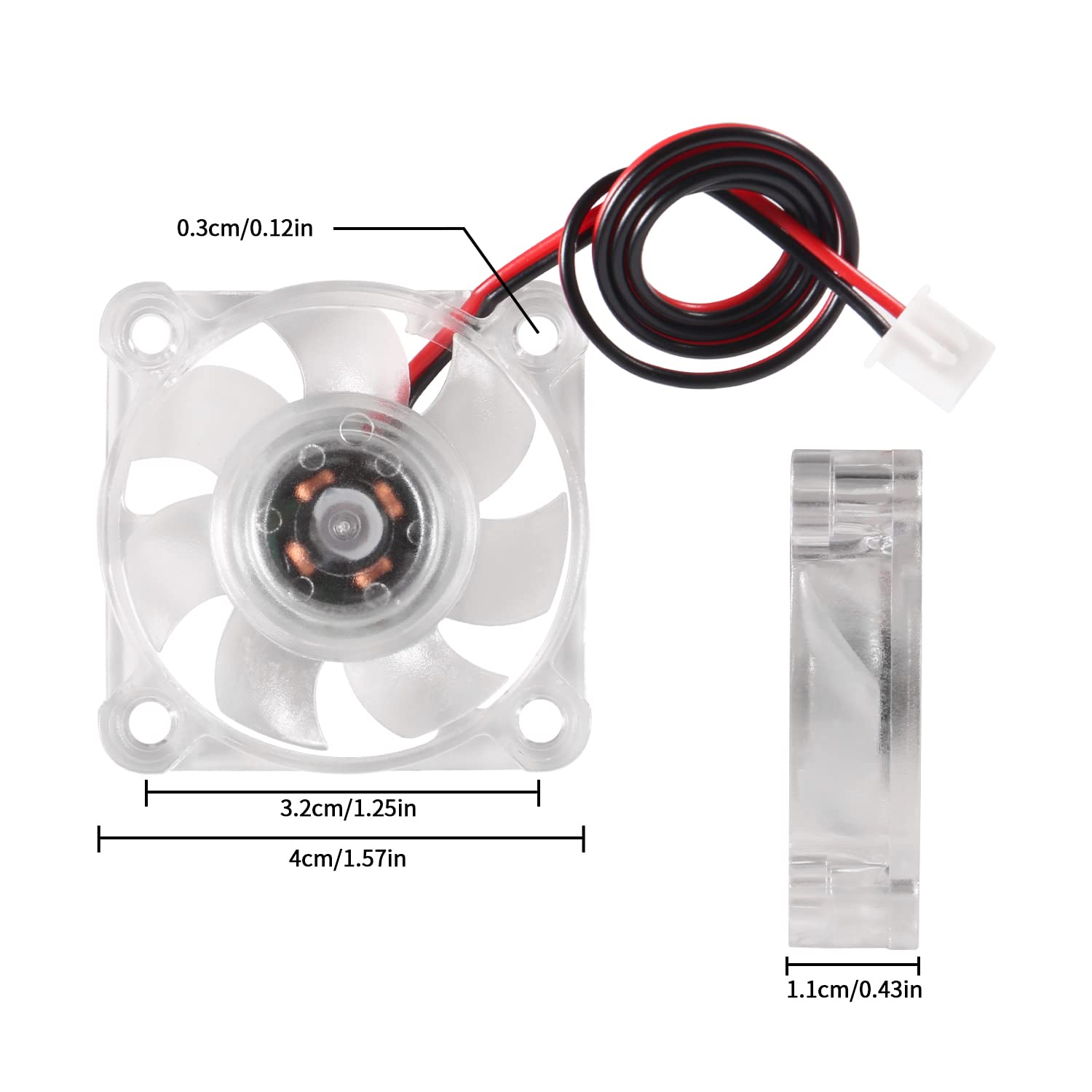 2szt 40mm RGB Fan 12V 24V Ende – Creality Printer K1 recenzja i cena