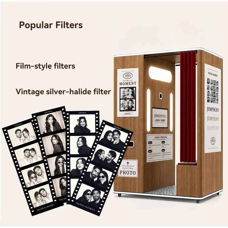 Dostosowany, vintage fotobudka – Commercial Photo Printing Kiosk recenzja i cena
