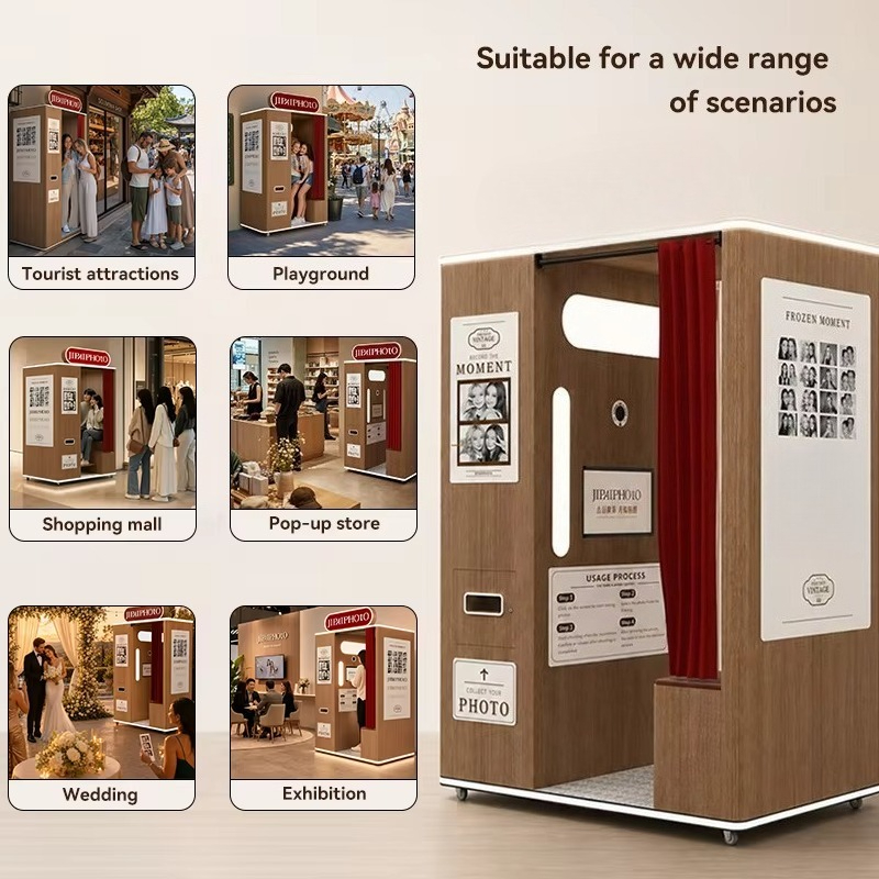 Dostosowany, vintage fotobudka – Commercial Photo Printing Kiosk recenzja i cena