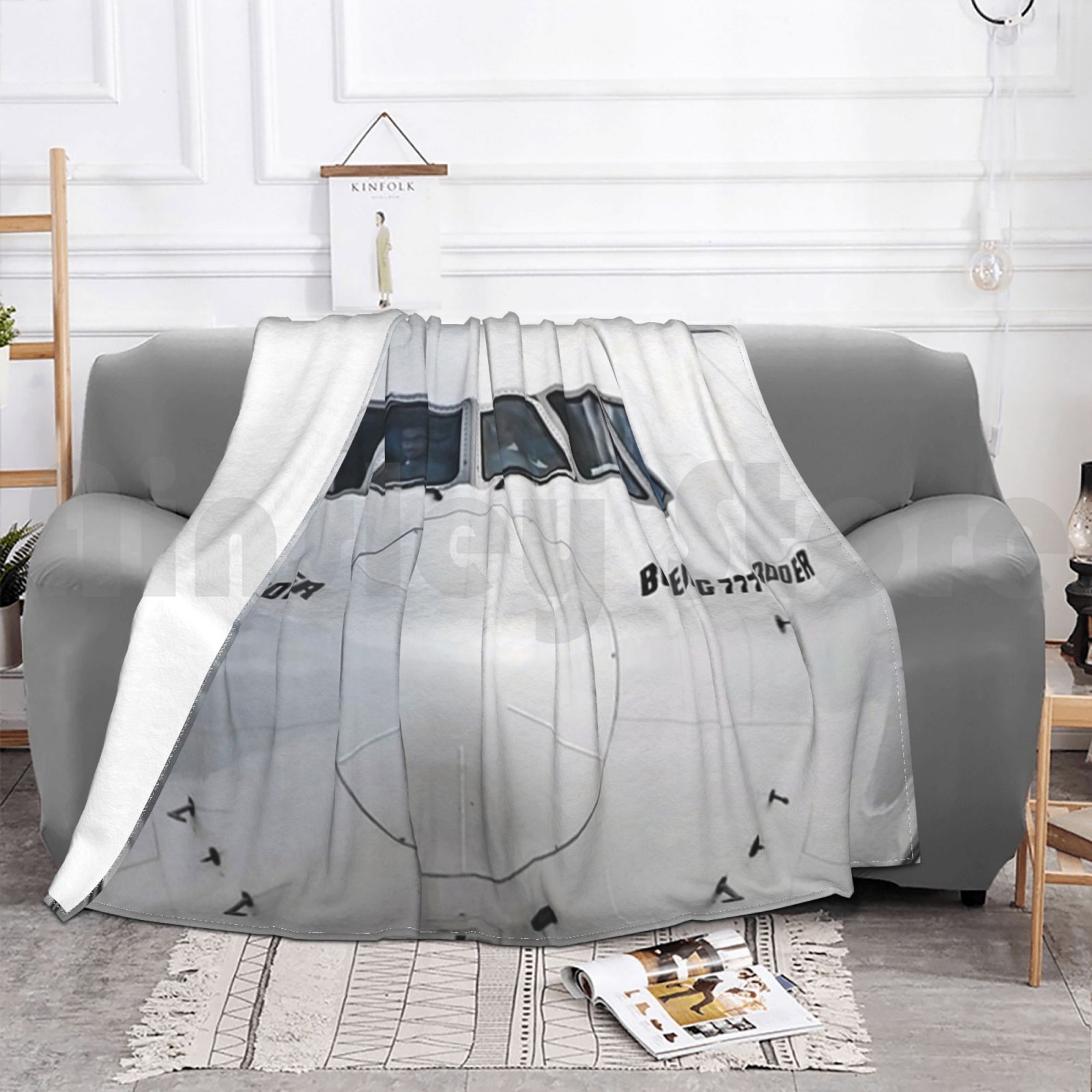 Koc z motywem Boeinga 777 z wi – Commercial Fabric Printing recenzja i cena